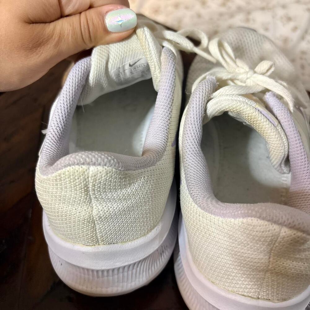Nike women's size 7 downshifter white silver running outdoors summer sports - Picture 4 of 7